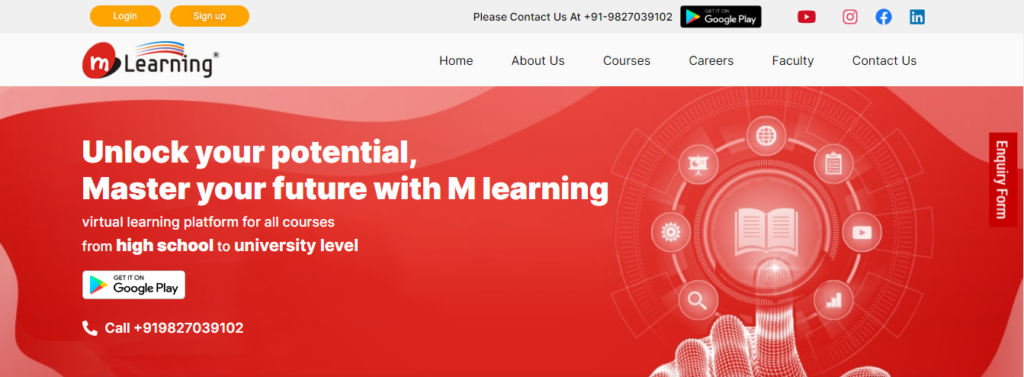 M Learning - Website Management